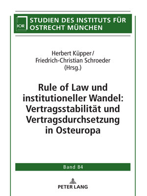 cover image of Rule of Law und institutioneller Wandel